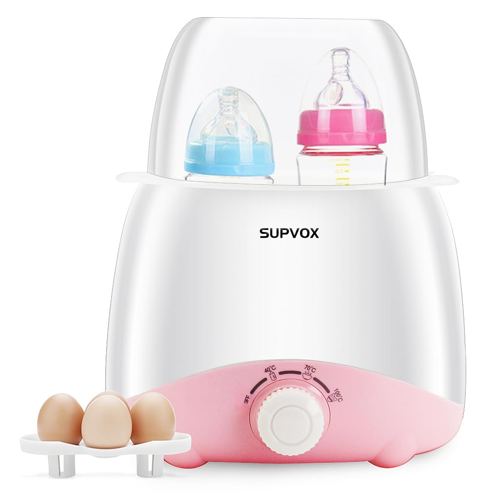 Supvox Bottle Warmer for Babies Milk Electric 6 in 1 Sterilizer for Feeding Bottles with 8-15 Mins Fast Warming, 24H Keep Warm Food Heating Timer Adjustable Temp Baby Bottle Sterilizer Machine(Pink) Supvox Bottle Warmer for Babies Milk Electric 6 in 1 Sterilizer for Feeding Bottles with 8-15 Mins Fast Warming, 24H Keep Warm Food Heating Timer Adjustable Temp Baby Bottle Sterilizer Machine(Pink)